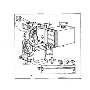 Replacement Parts Diagram and Parts List for 190400-190499 2925 - 2925 Briggs and Stratton Engine